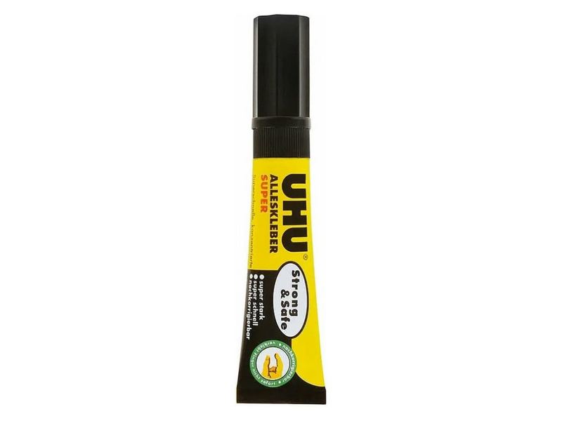Клей универсальный секундный UHU Super Strong  Safe, 7 г, блистер