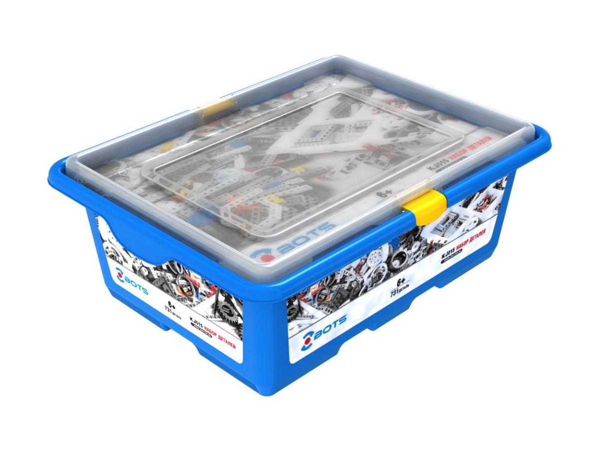 Конструктор с механизмами ZBOTS Набор деталей, 731 деталь