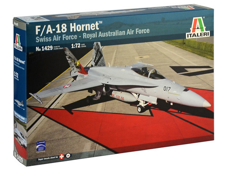 Сборная модель ITALERI 1429ИТ Самолет FA 18 HORNET Swiss Air Force