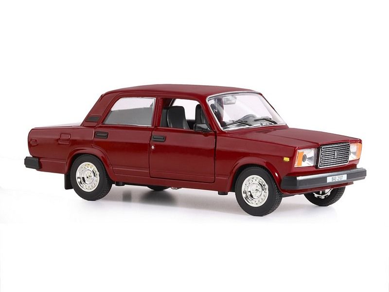 Машина АВТОПАНОРАМА ВАЗ 2107, 124, бордовый, инерция, вк  24,512,510,5 см