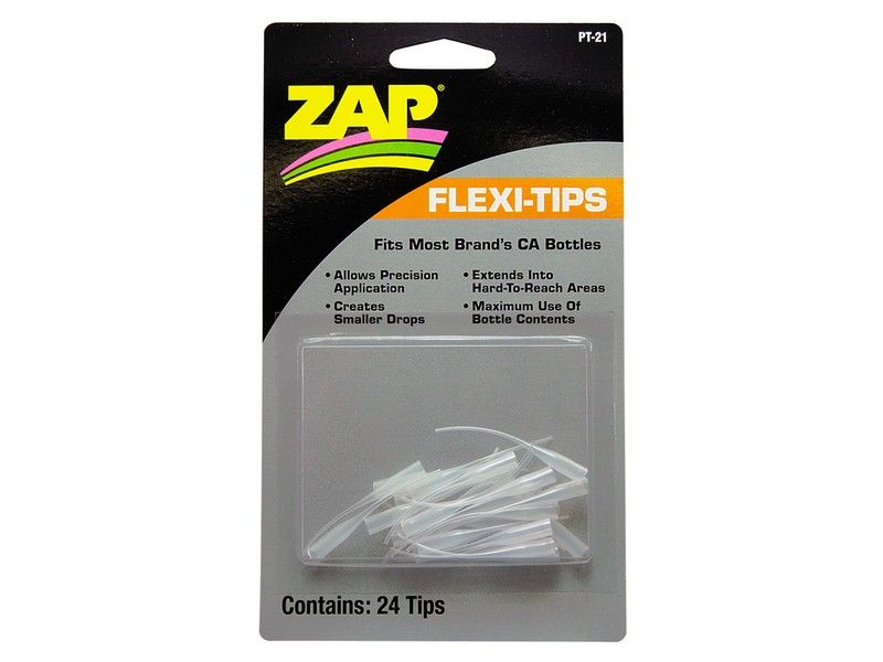 Наконечники ZAP Flexi Tips для бутылочек, отрезать после застывания, 24штуп bag
