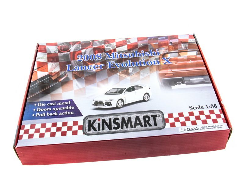 Машина Kinsmart 136 Mitsubihi Lancer EV инерция 112шт бк