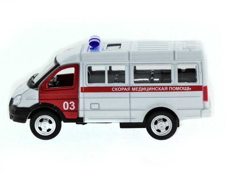 Машина АВТОПАНОРАМА инерц ГАЗель скорая 150, вк 14,585,5 см