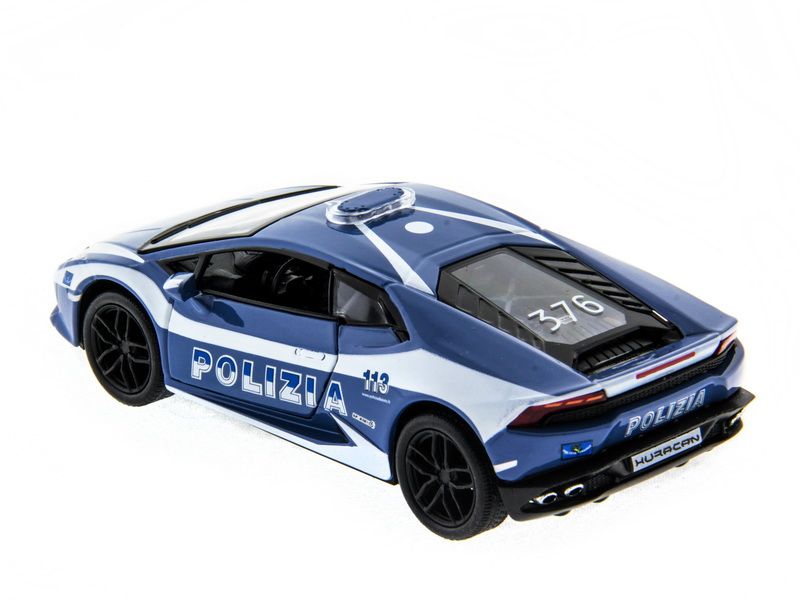 Машина Kinsmart Lamborghini Huracan Police инерция 112шт 136 бк