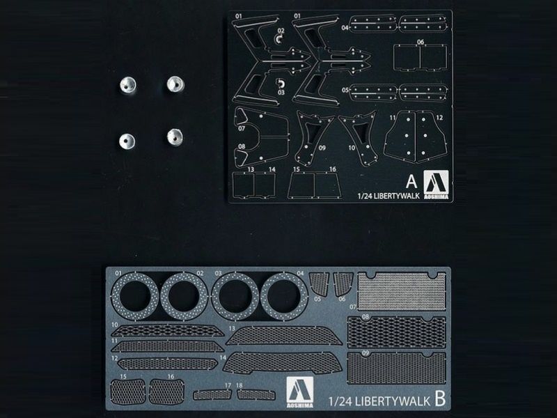 Набор фототравления AOSHIMA LB Works R35 GTR Detail Up Parts