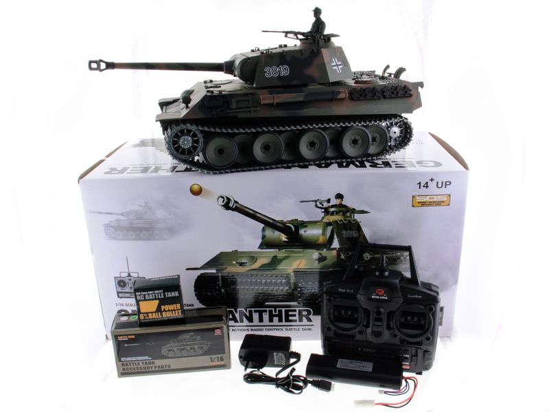 Радиоуправляемый танк Heng Long 116 Panther Германия 24G RTR PRO