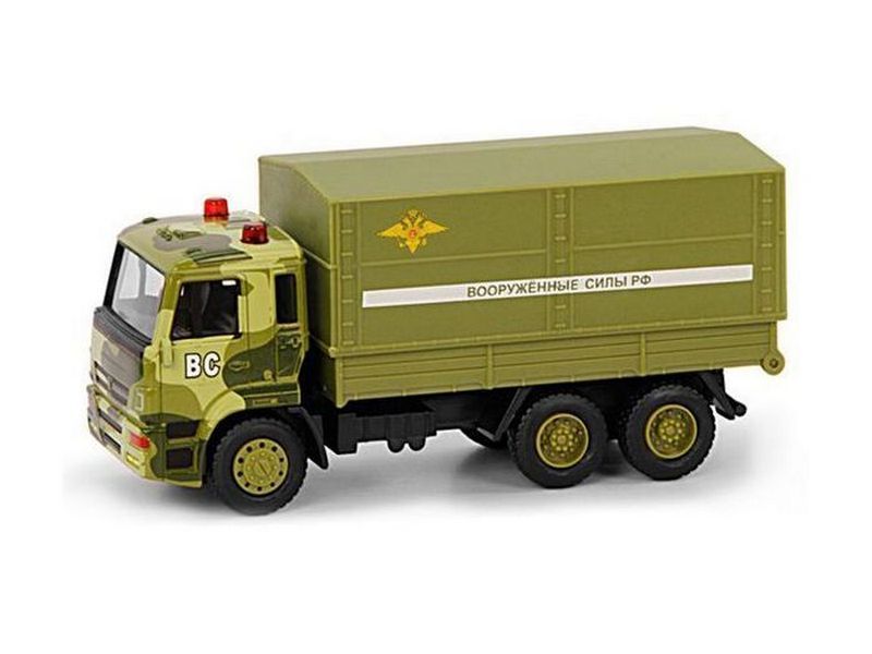 Машина Play Smart КАМАЗ Вооружённые Силы, инерция, светзвук, вк