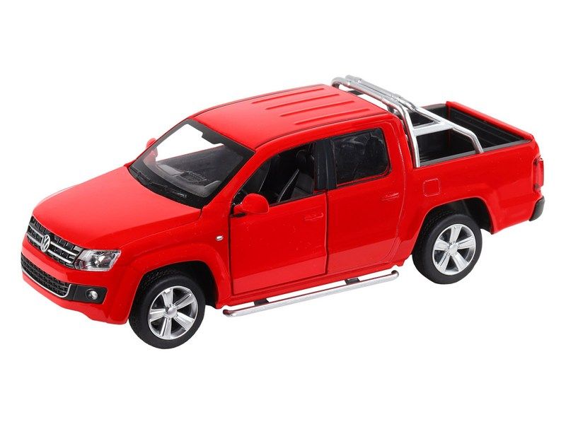 Машина АВТОПАНОРАМА Volkswagen Amarok, красный, 130, свет, звук, инерция, вк 201011 см