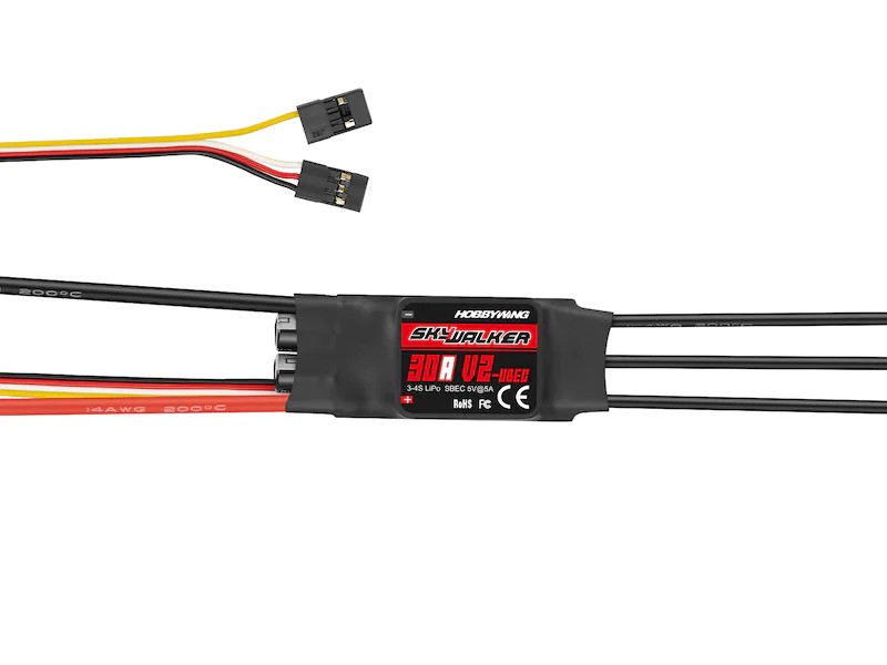 Бесколлекторный регулятор Hobbywing Skywalker30AV2UBEC 30A50A, Aircraft