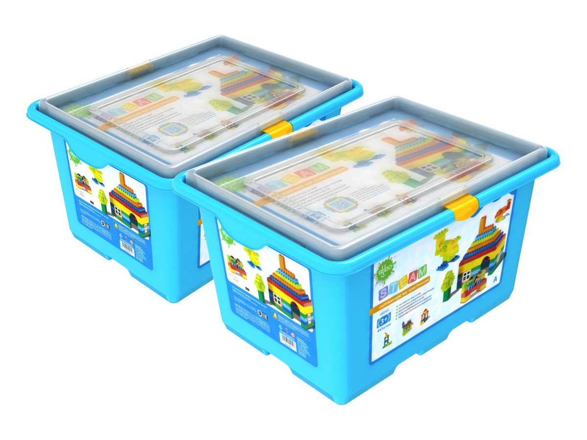 Конструктор DIBO Окружающие нас конструкции, 443 детали Комплект из двух контейнеров АВ