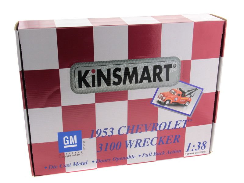 Машина Kinsmart 1953 Chevrolet 3100 Wreckler инерция 112шт 138 бк