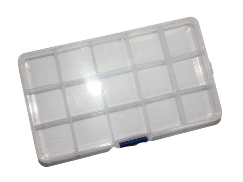 Контейнер, 15 отд, 17,5 х 10 см, съемные перегородки