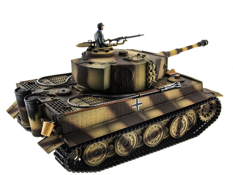 Радиоуправляемый танк Taigen 116 Tiger 1 Германия, поздняя версия 24G RTR летний камуфляж