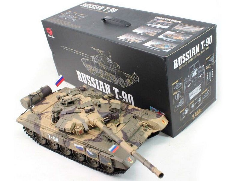 PУ танк Heng Long 116 T90 Tank Россия 24G RTR