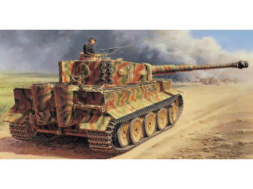 Сборная модель Танк PzKpfwVI Tiger I AusfE mid production 135