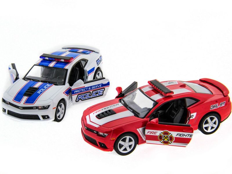 Машина Kinsmart 138 Chevrolet Camaro 2014 PoliceFire инерция 112шт бк