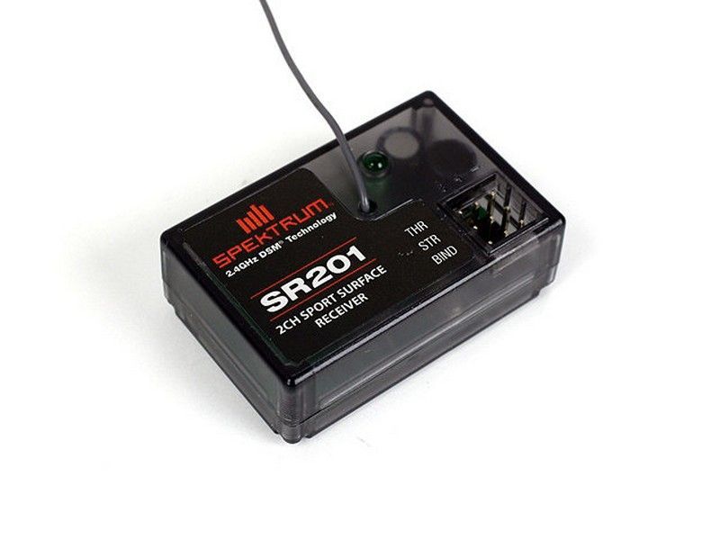 Приёмник 2канальный SR201 DSM Sport Surface Rx влагозащита, автомодели, судомодели