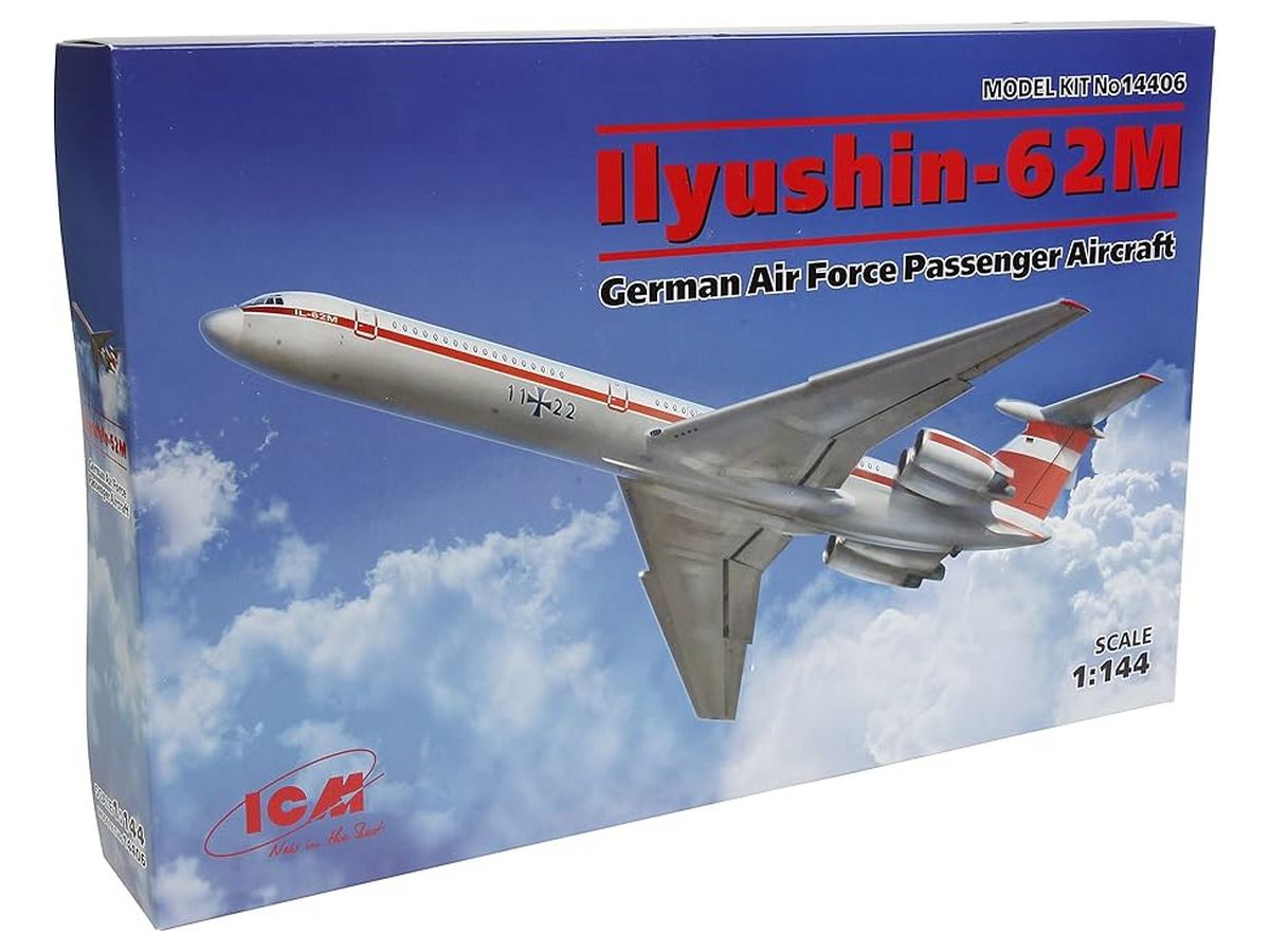 Сборная модель ICM Ильюшин62М, Пассажирский самолет ВВС Германии, 1144