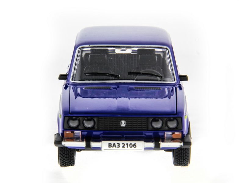 Машина АВТОПАНОРАМА ВАЗ 2106 синяя ,122, инерция, Pull Bаck механизм, вк 101222 cм