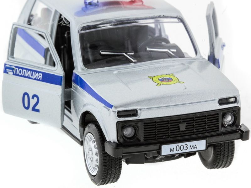 Машина АВТОПАНОРАМА инерц ВАЗ 2121 150, вк 1275,5 см, серебристая