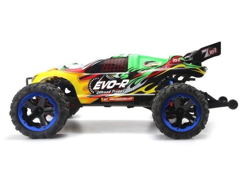 Радиоуправляемый трагги Remo Hobby EVOR TWINS MOTOR зеленая 4WD 24G 18 RTR
