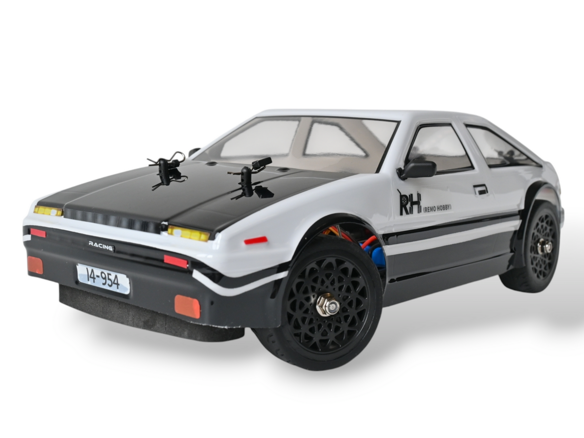 Радиоуправляемая машина для дрифта Remo Hobby RACING  DRIFT белочерная 4WD 24G LED 114 RTR