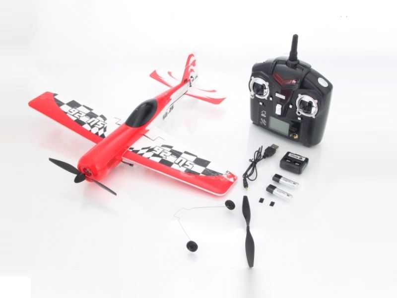 Радиоуправляемый самолет WlToys Su26 6ти осевой гироскоп 4Ch 24G RTF