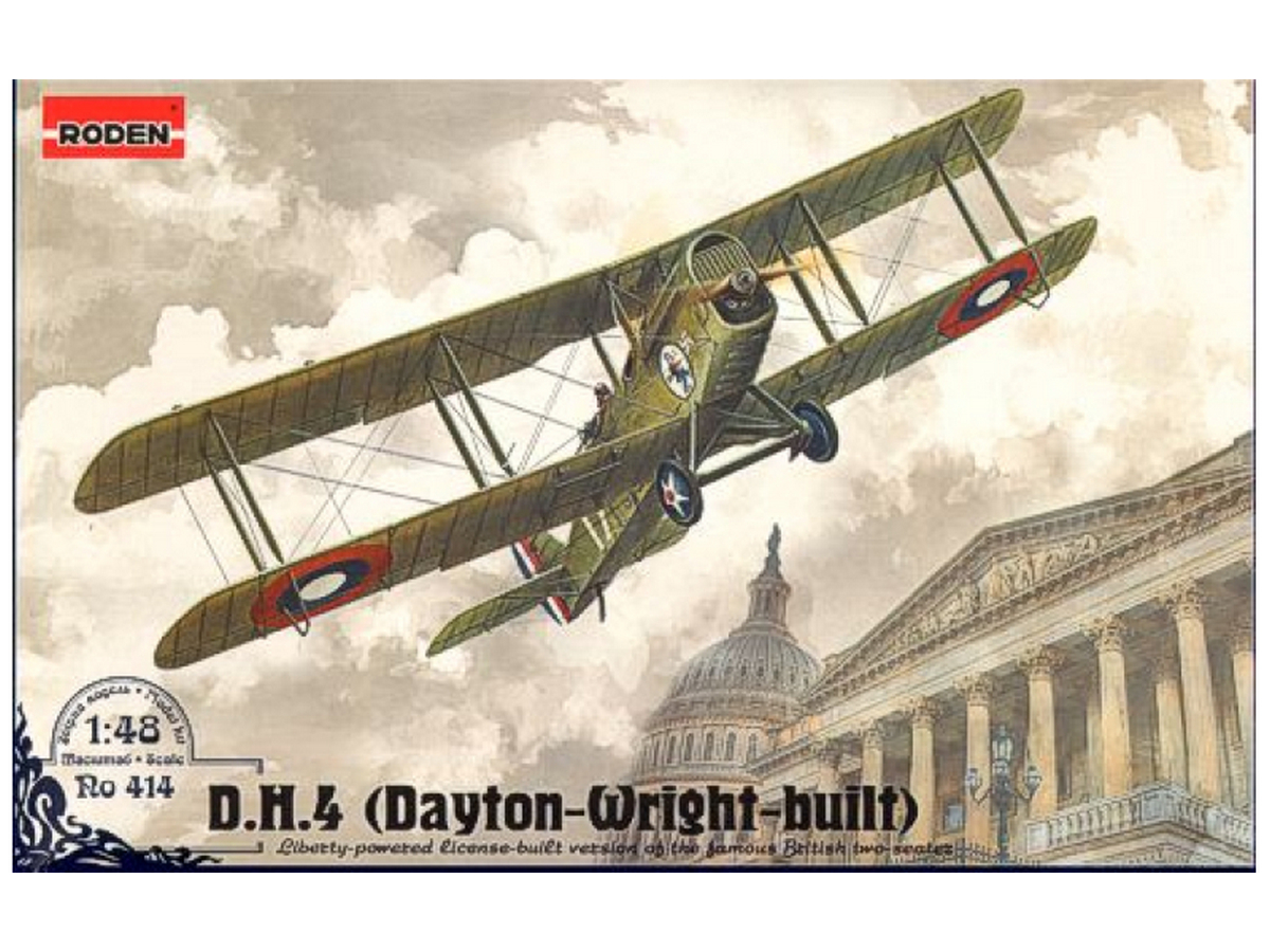 Сборная модель RODEN Самолёт DH4 DaytonWrightbuilt, 148
