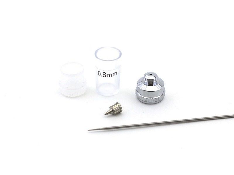 Набор для аэрографа 1187, 0,8 мм игла, сопло, диффузор