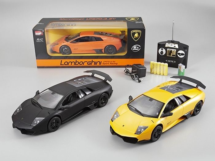 Радиоуправляемая машина MZ Lamborghini Murcielago 2015М 114 черный мат  акб