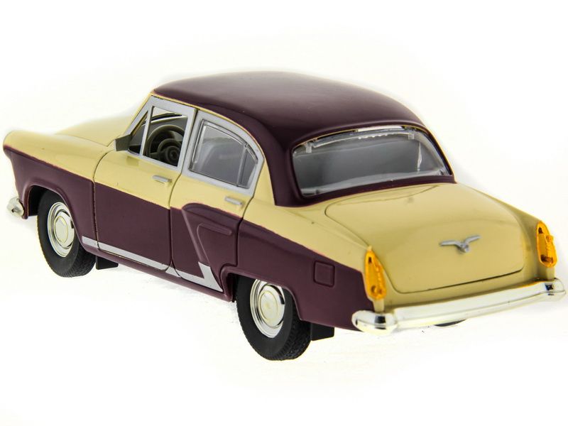 Машина АВТОПАНОРАМА ГАЗ21 Волга 124 вк  261211см, желтобордовая