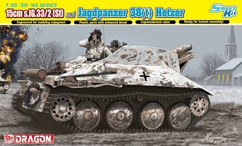 Сборная модель Самоходка slG332Sf auf JAGDPANZER 38t 135