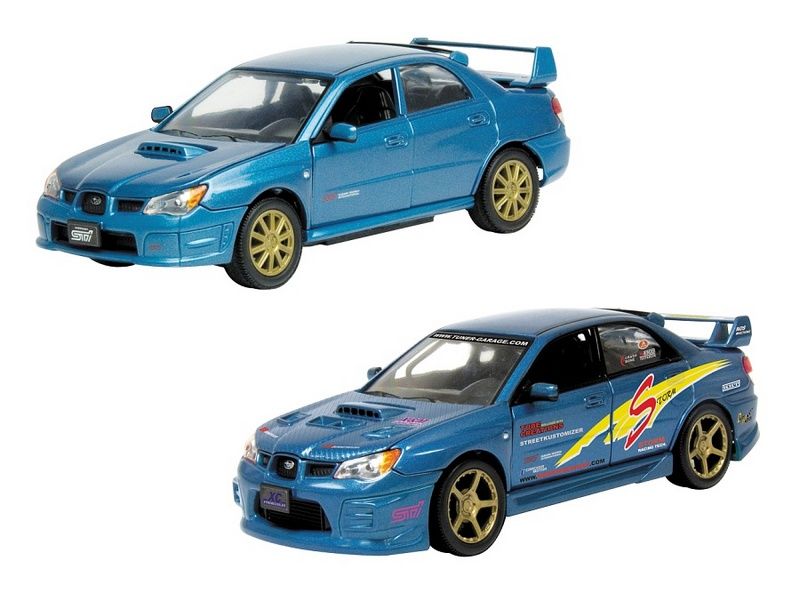 Машина Autotime SUBARU IMPREZA WRX STI тюнинг гараж 124 инерционная