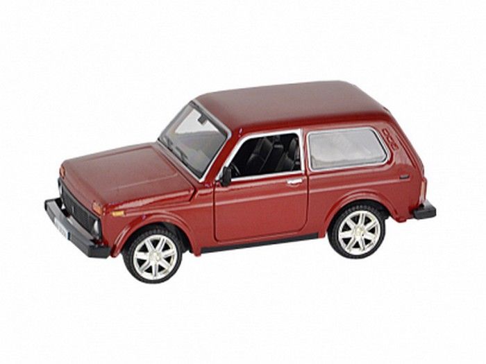 Машина АВТОПАНОРАМА ВАЗ 2121 голубая,122, инерция, Pull Bаck механизм, вк 101222 cм