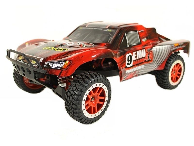 Радиоуправляемый шорткорс Remo Hobby 9EMU Brushless красный 4WD 24G 18 RTR