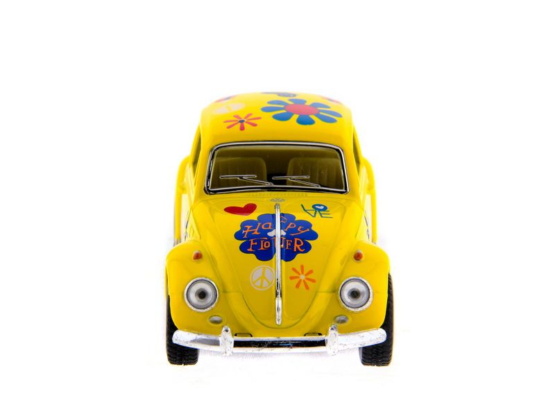 Машина Kinsmart 1967 Volkswagen Classical Beetle with printing инерция 112шт 132 бк