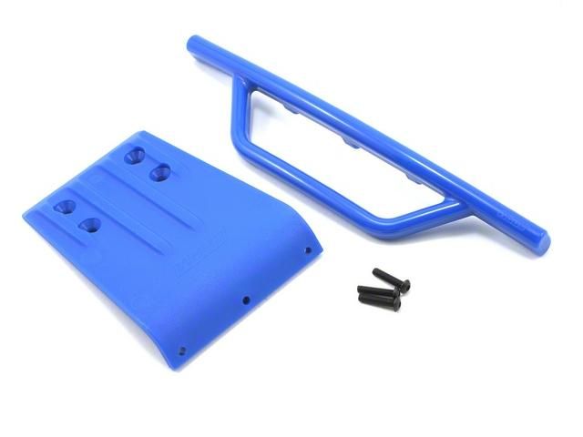 Бампер передний с защитойсиний аналог TRA5835 для Slash  RPM80955 