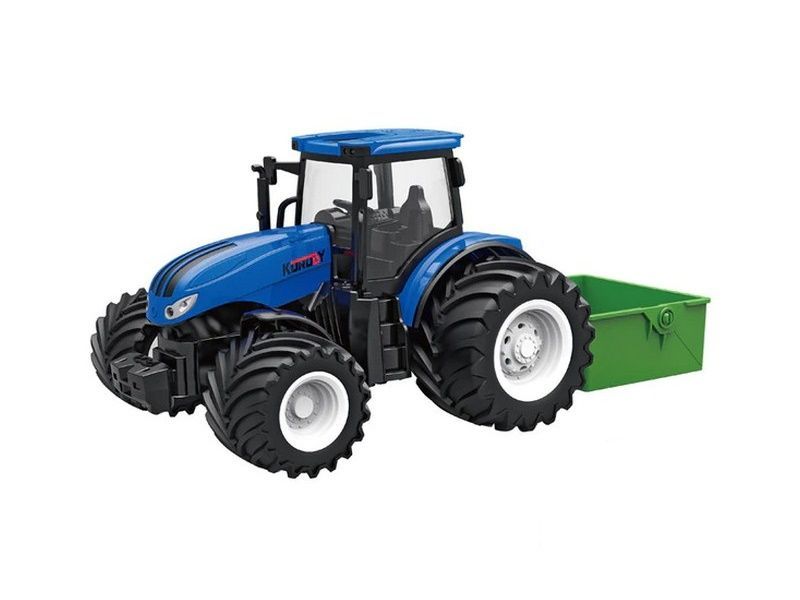 РУ фермерский трактор Korody с самосвальным кузовом, мет кузов, широкие колеса 124 24G 6CH RTR