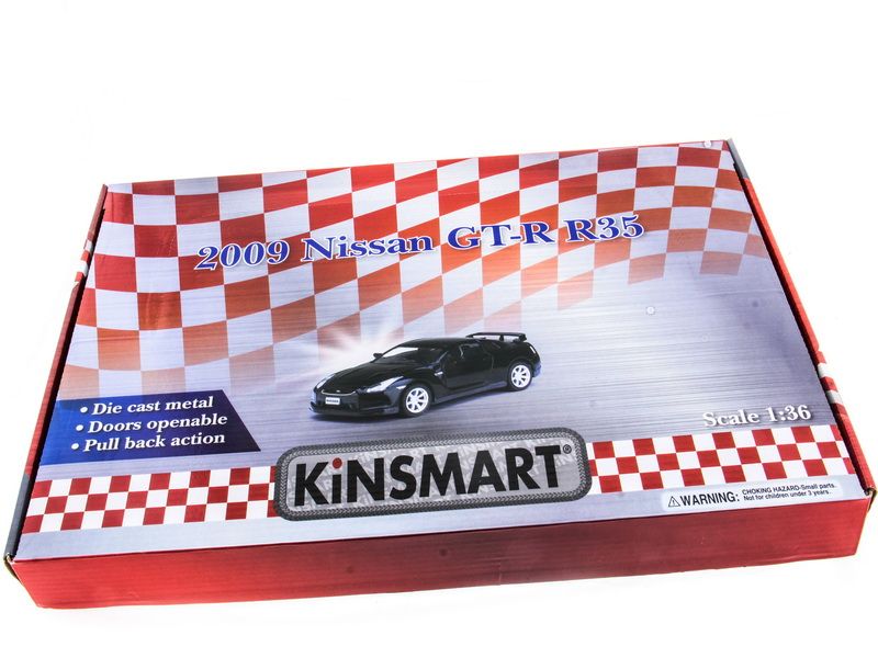 Машина Kinsmart 136 Nissan GTR R35 инерция 112шт бк