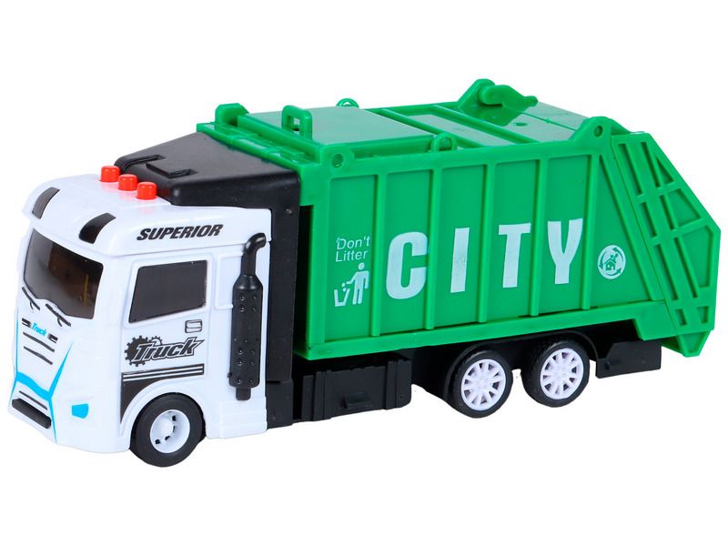 Машина AUTODRIVE Мусоровоз фрикционный, со светом и звуком, вк 23,5711 см