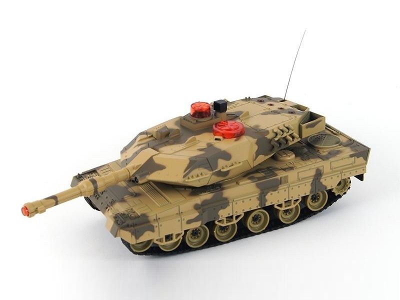 Радиоуправляемый танковый бой Huan Qi 132 IV Tiger vs Leopard 2A5, 24G