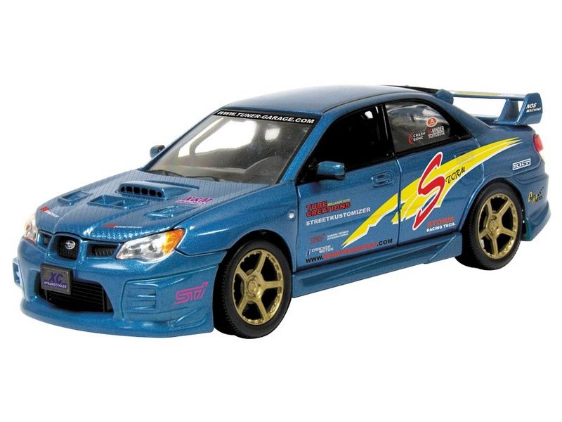 Машина Autotime SUBARU IMPREZA WRX STI тюнинг гараж 124 инерционная