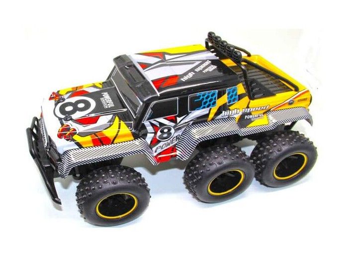 Радиоуправляемый внедорожник  YED 110 пикап 6 колес3 оси, 24G
