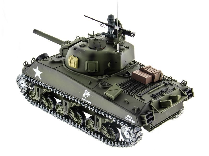 Радиоуправляемый танк Heng Long 116 M4A3 Sherman 24G RTR PRO