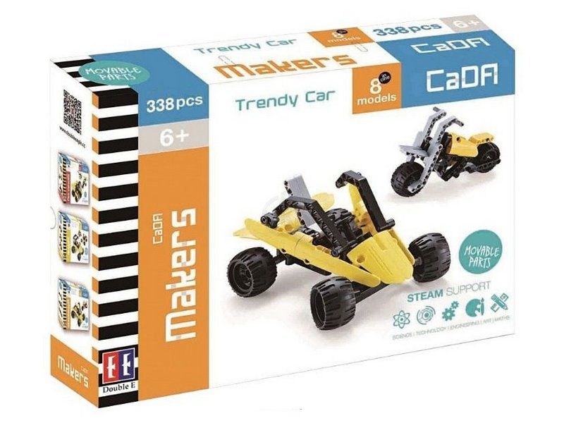 Конструктор CaDA Technic баггиквадроциклмотоцикл 8 в 1 338 деталей