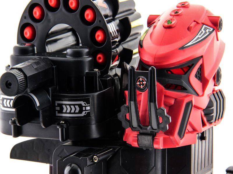 РУ боевой роботпаук Space Warrior, лазер, ракеты, красный, NiMh и ЗУ, 24G