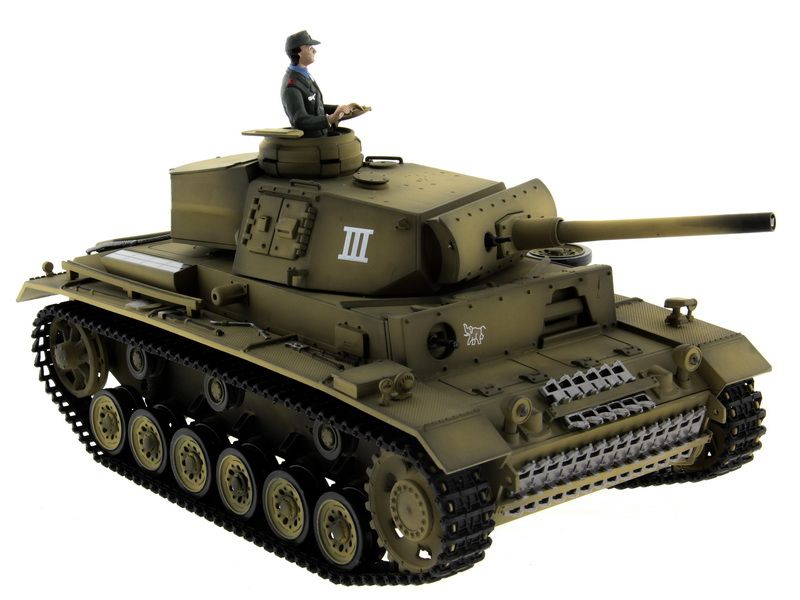 Радиоуправляемый танк Taigen 116 Panzerkampfwagen III Германия PRO для ИК танк боя 24G RTR