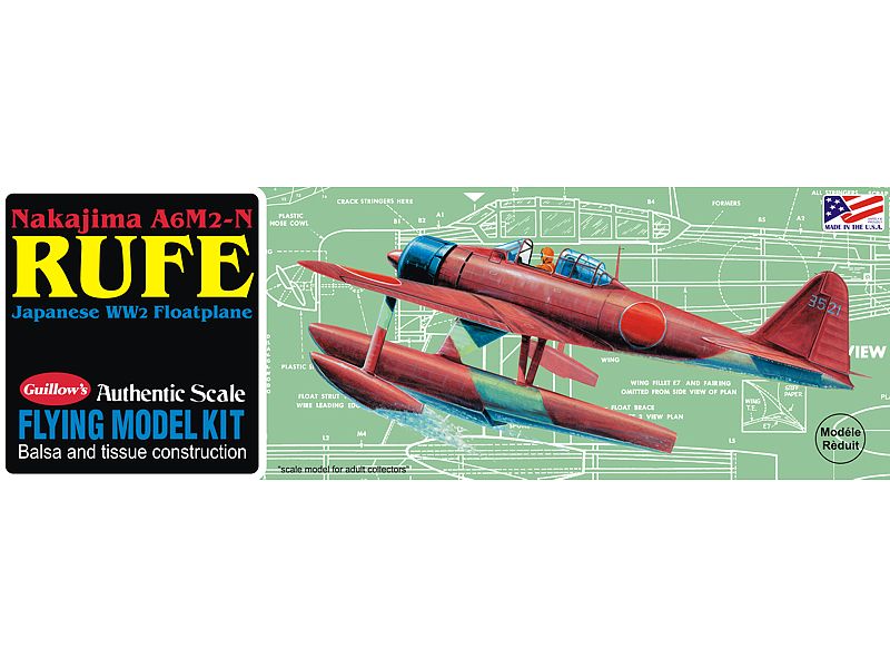 Сборная дермодельСамолет Nakajima Rufe Guillows 130
