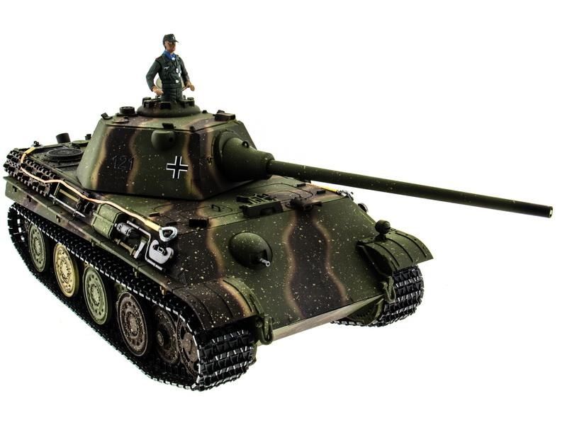 Радиоуправляемый танк Taigen 116 Panther type F с ИК пушкой HC версия, башня на 360, 24G RTR