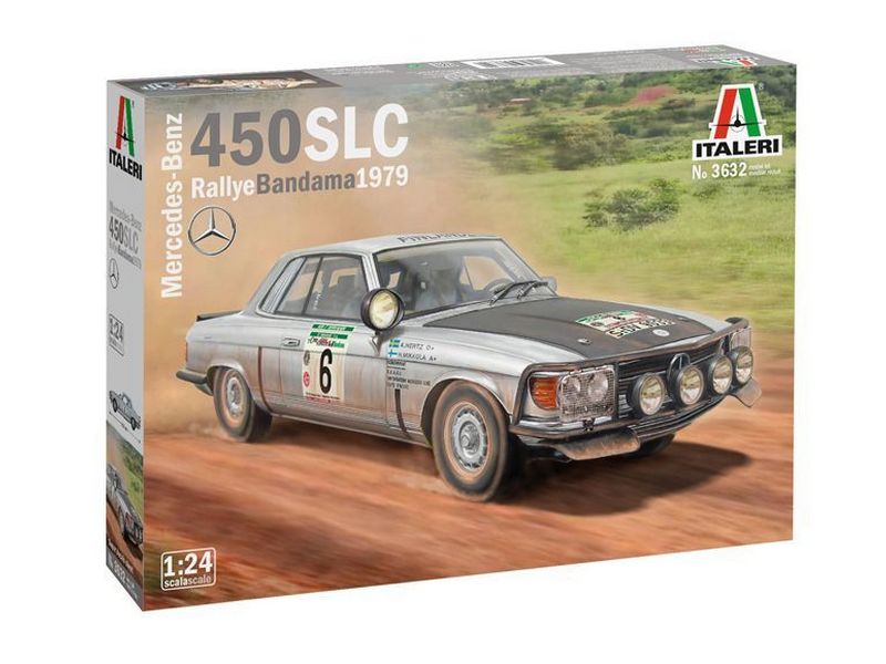 Сборная модель ITALERI 3632ИТ Автомобиль MercedesBenz 450SLC Rallye Bandama 1979, 124